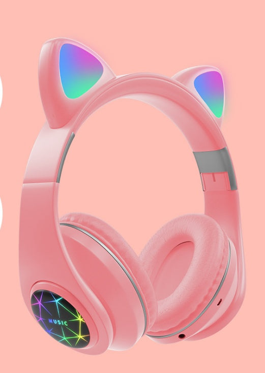 Cute Cat Ear Bluetooth Headset – Stylish Wireless Stereo Audio Cute Cat Ear Bluetooth Headset | Ectron Online