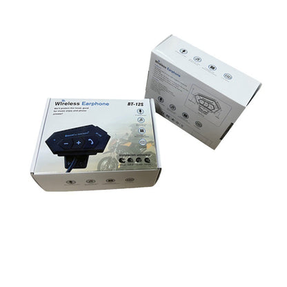 Wireless earphone packaging box on a white background