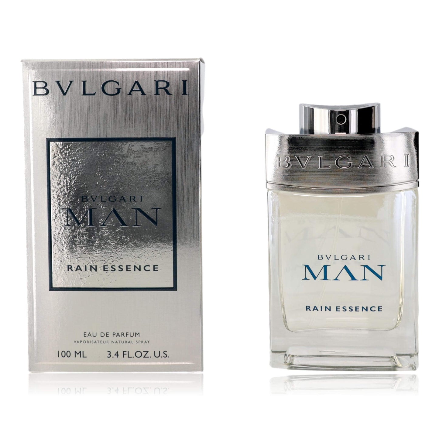 Bvlgari Man Rain Essence men's EDP spray bottle with matching box