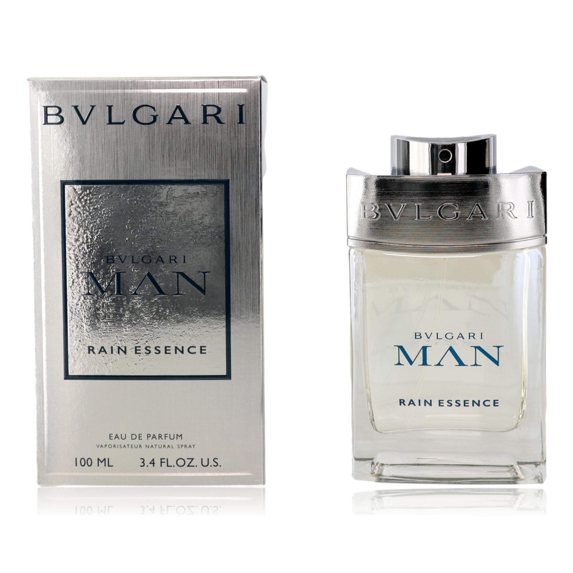 Bvlgari Man Rain Essence men's EDP spray bottle with matching box