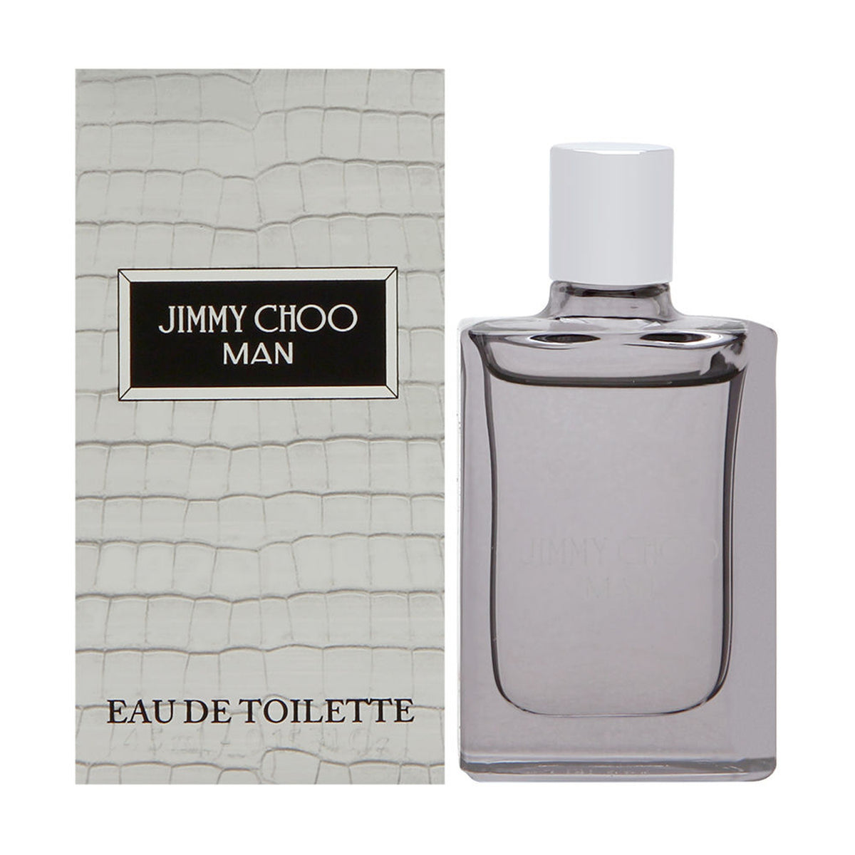 Jimmy Choo Man men's mini eau de toilette splash, clear bottle with silver cap and label