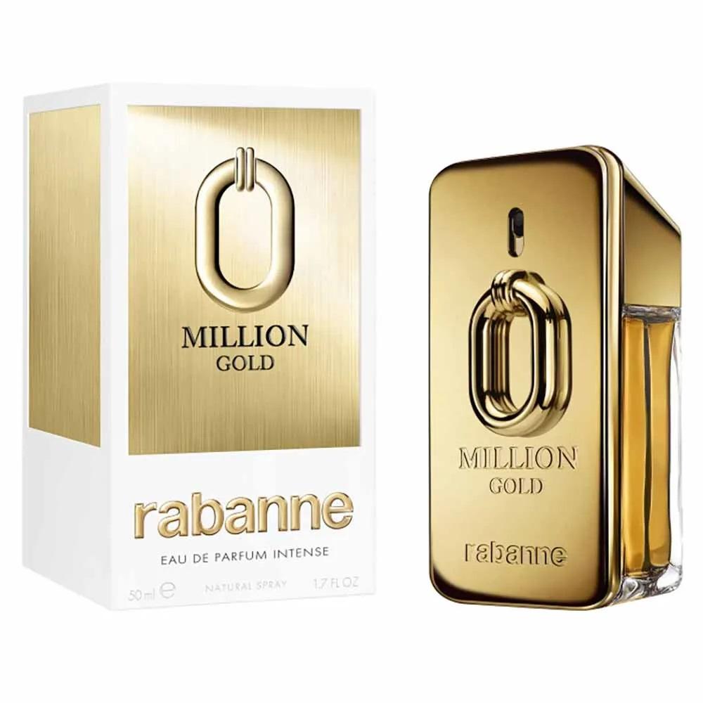 Million Gold by Paco Rabanne, 1.7 oz Eau De Parfum Intense Spray for Men