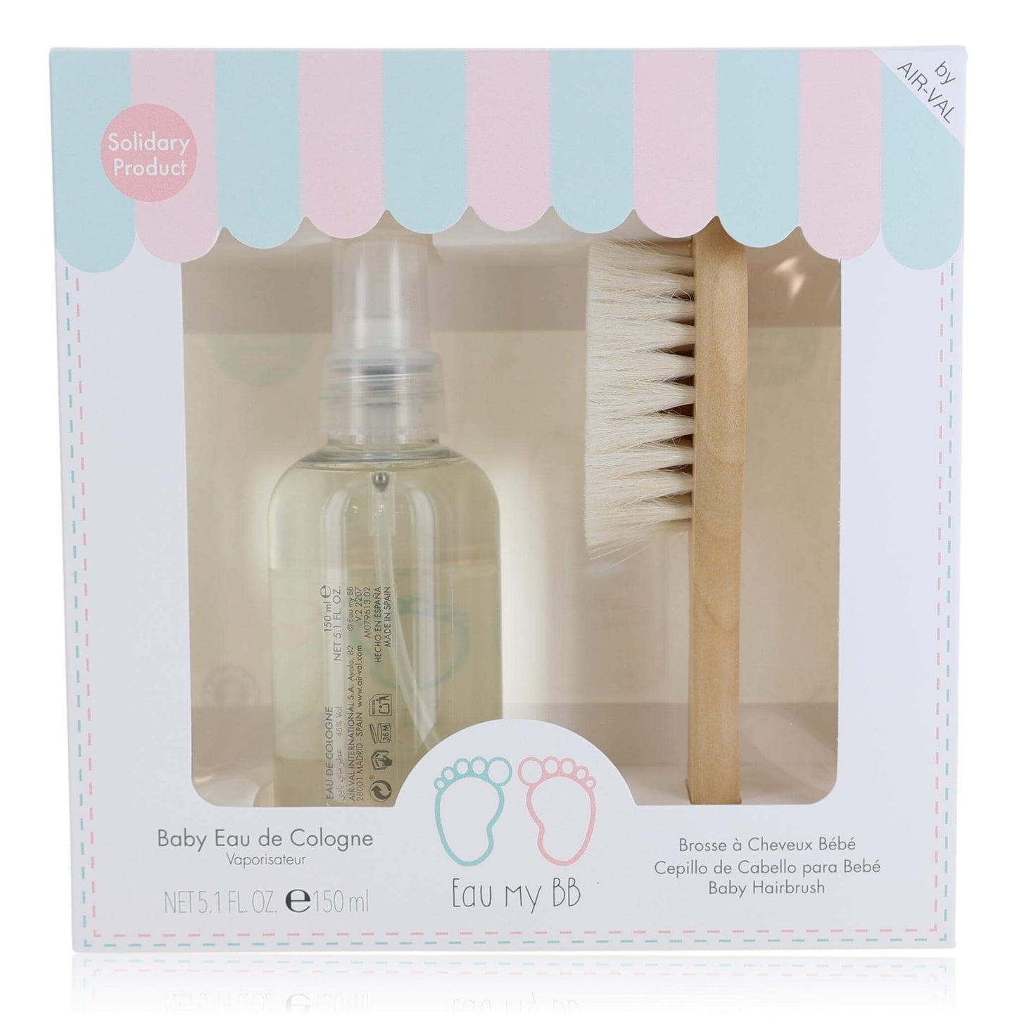 Kids Eau My BB 2-piece baby eau de cologne and hairbrush set in a gift box