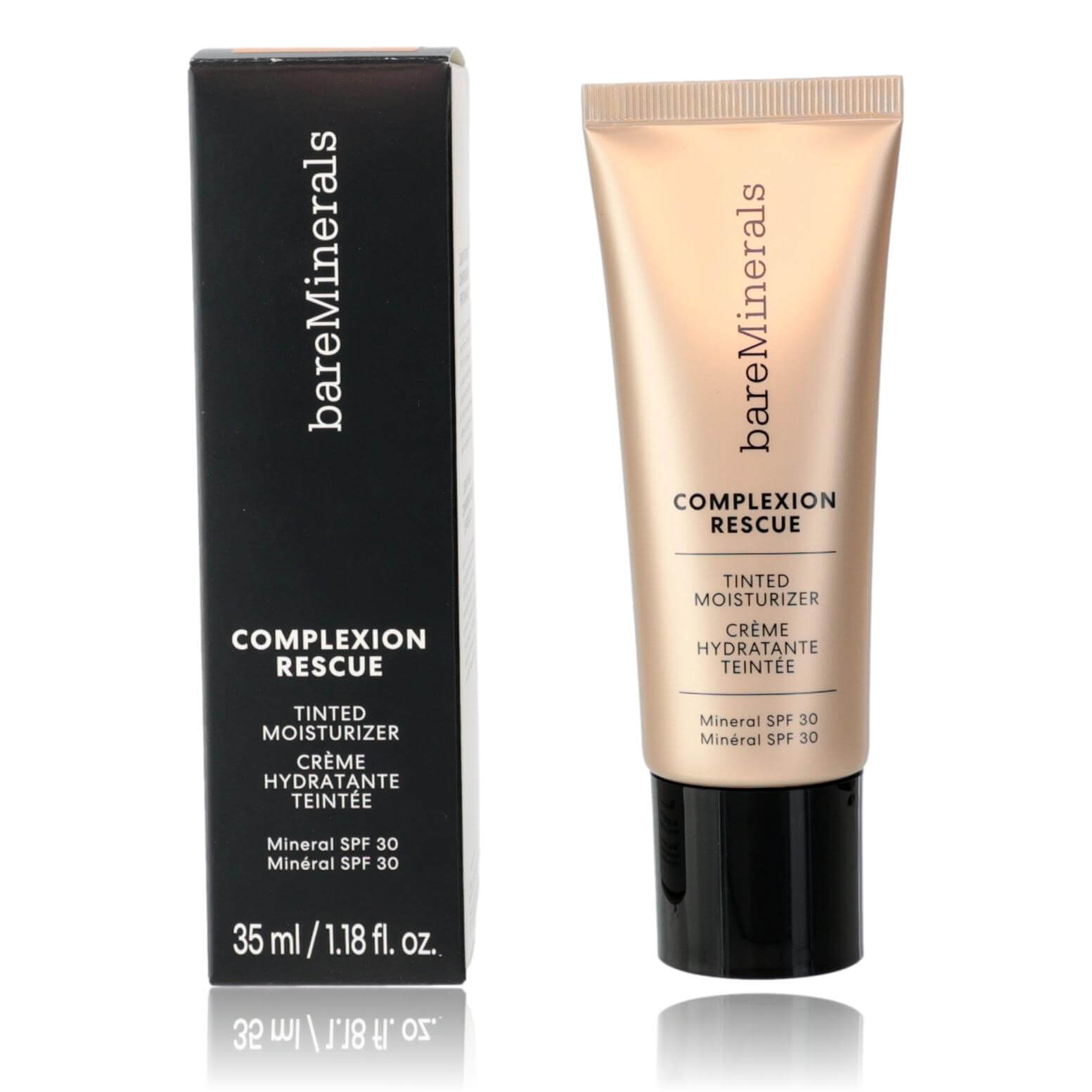 Bare Minerals Complexion Rescue, 1.18oz Tinted Moisturizer SPF 30 - Desert 6.5 packaging and product front view.
