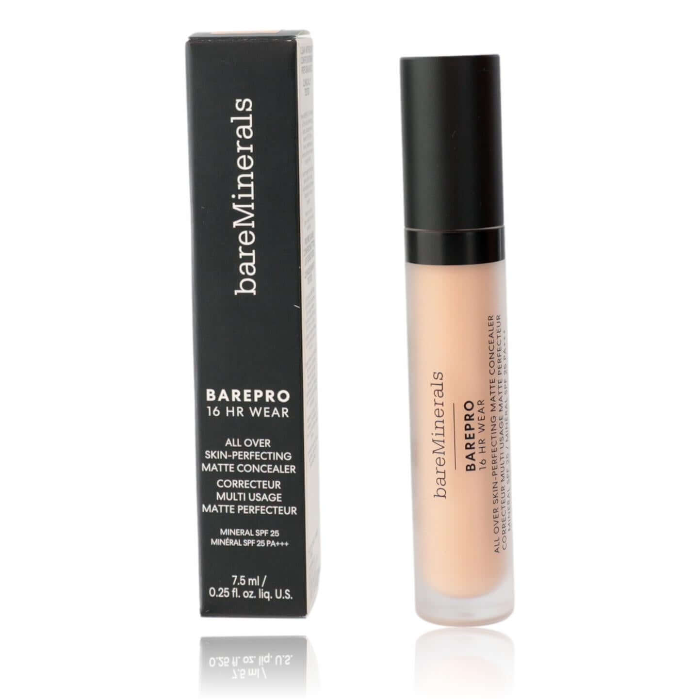 Bare Minerals BarePro 16 Hr Wear, .25oz Matte Concealer SPF 25 - Fair 150 Cool in packaging.