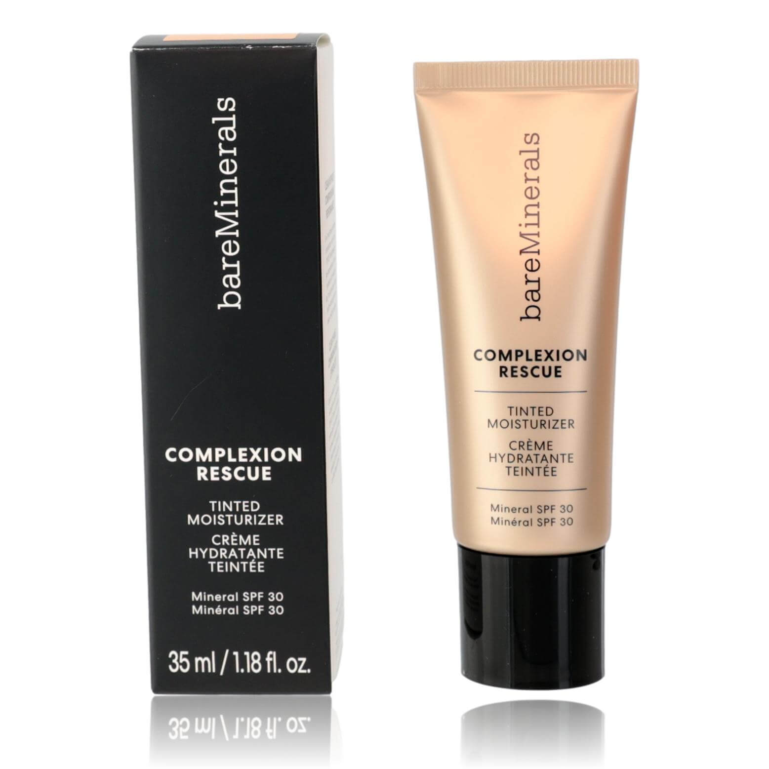 Bare Minerals Complexion Rescue, 1.18oz Tinted Moisturizer SPF 30 - Vanilla 02 in tube and box.