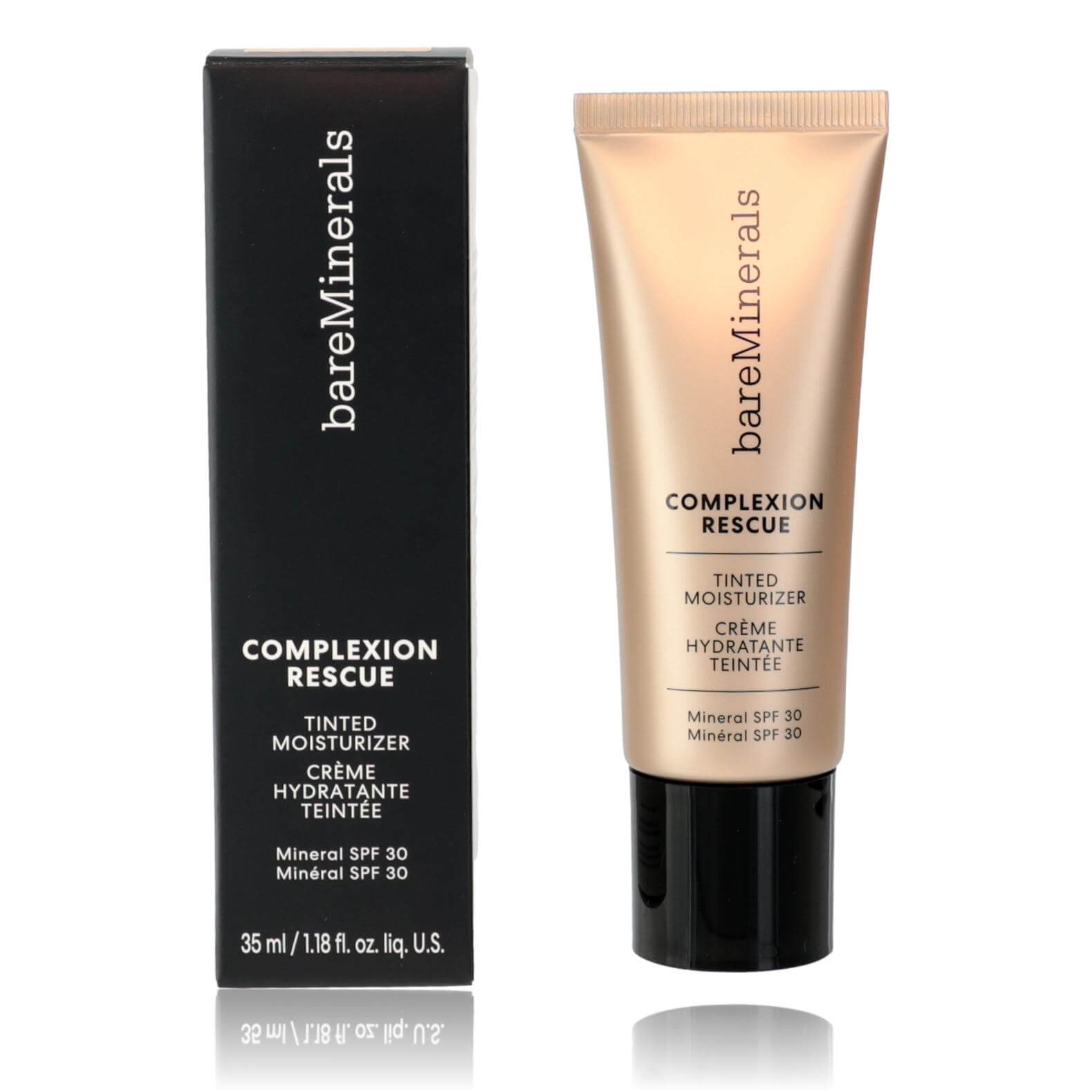 Bare Minerals Complexion Rescue, 1.18oz Tinted Moisturizer SPF 30 - Bamboo 5.5 in packaging and tube.