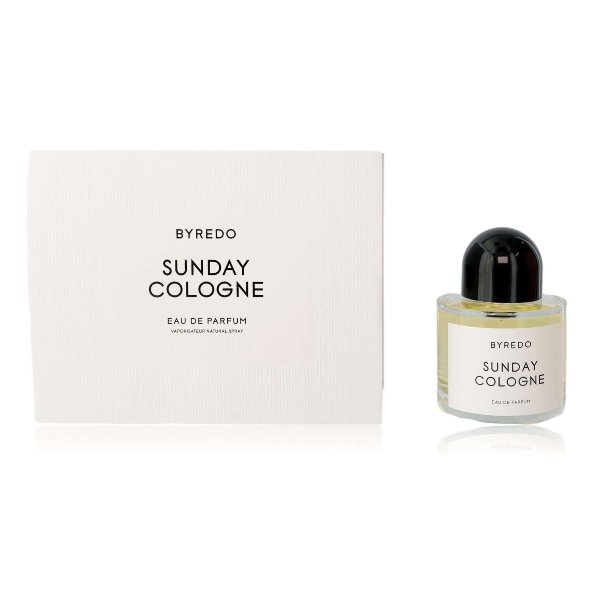Byredo Sunday Cologne eau de parfum bottle with matching box