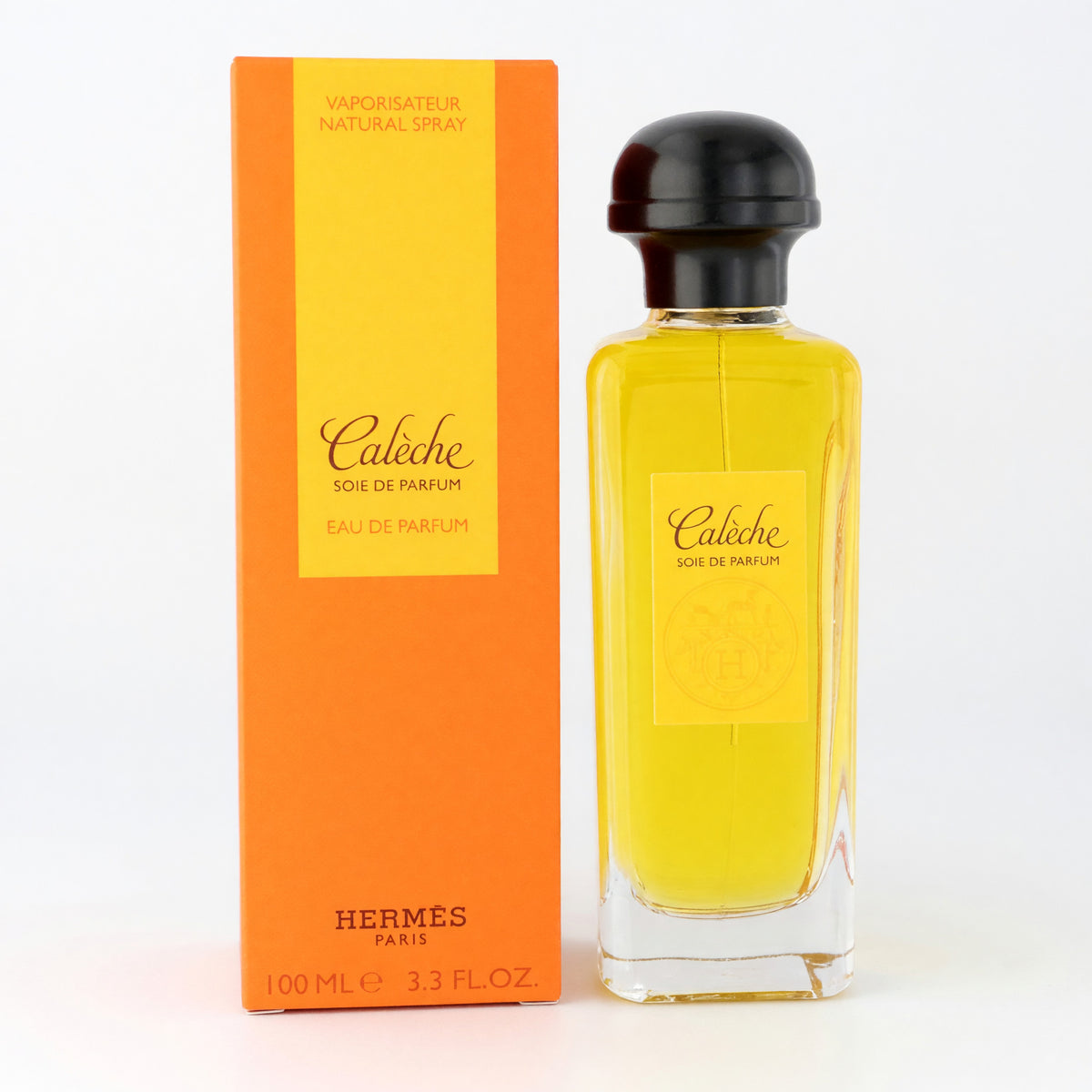 Hermès Calèche Soie de Parfum spray bottle with box