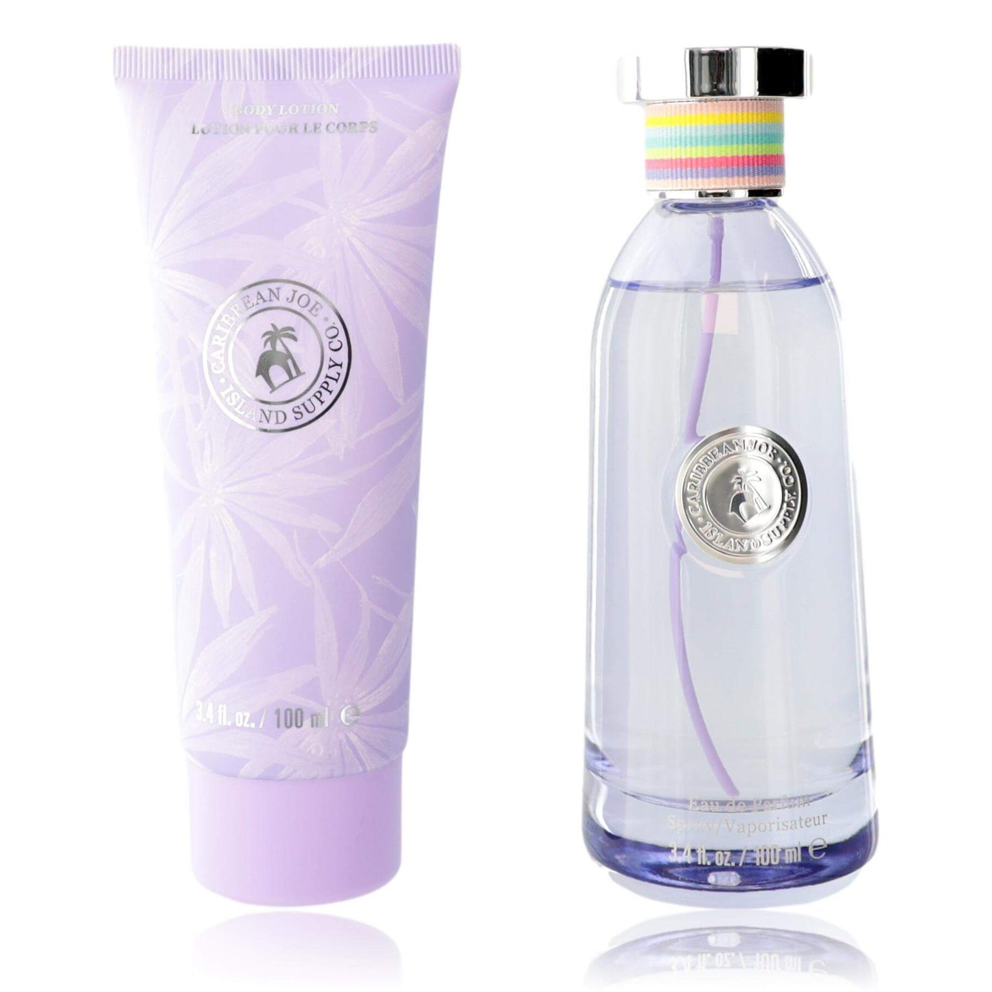 Island Splash by Caribbean Joe, 2 Piece Gift Set for Women, featuring Eau de Parfum Spray and Body Lotion.