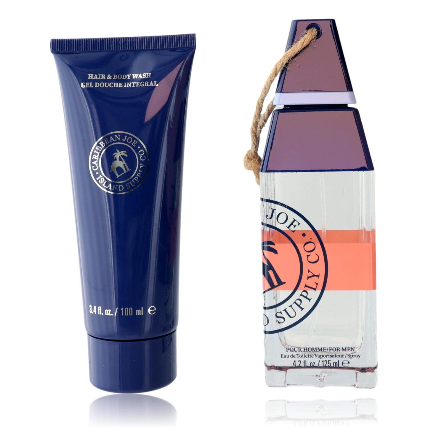 Island Musk by Caribbean Joe, 2 Piece Gift Set for Men featuring Eau de Toilette and Body Wash