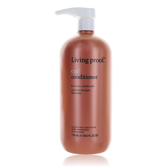 Living Proof Curl Conditioner pump bottle, 24 oz, brown bottle with gold pump