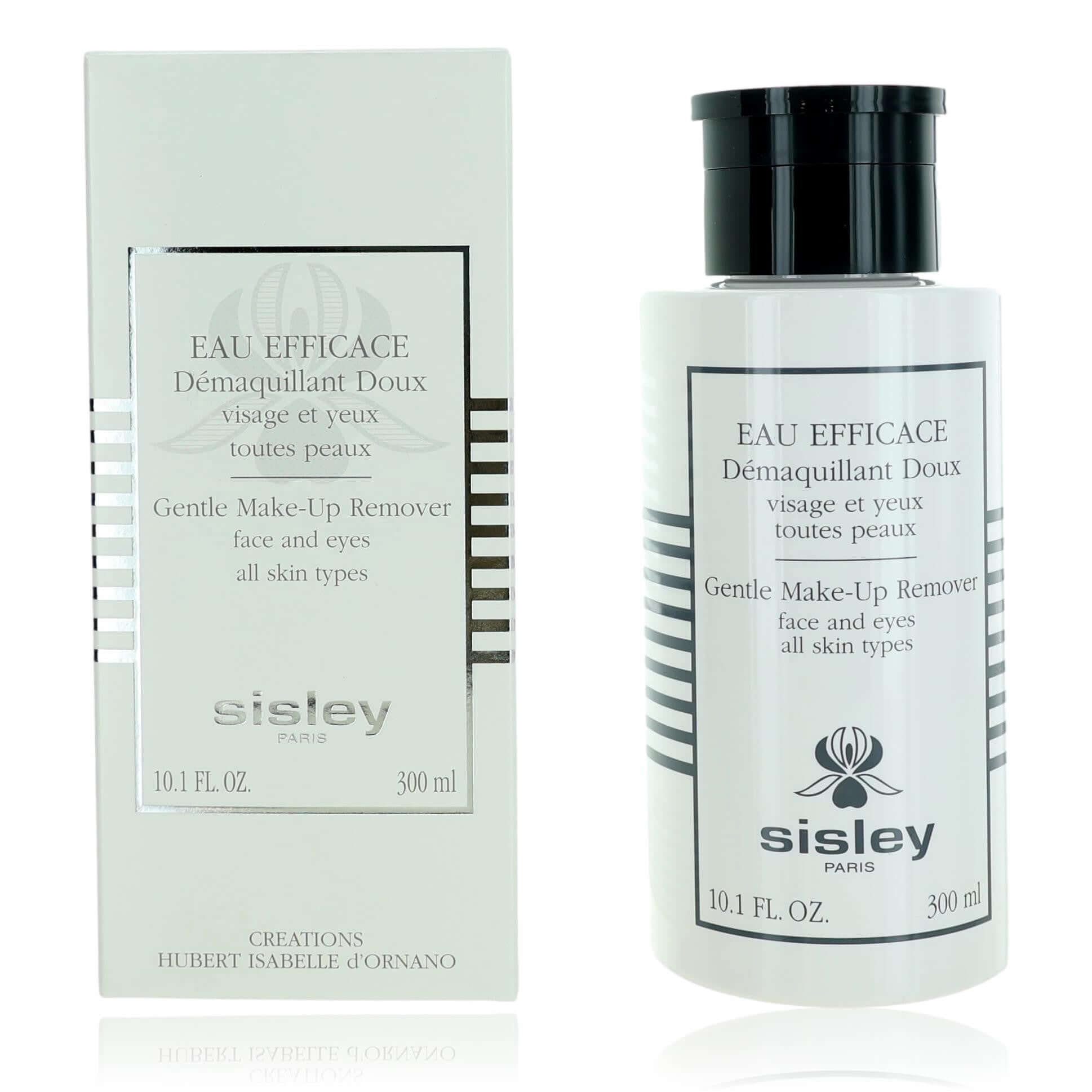 Gentle make-up remover bottle with label and 10.1 fl oz box, by Sisley