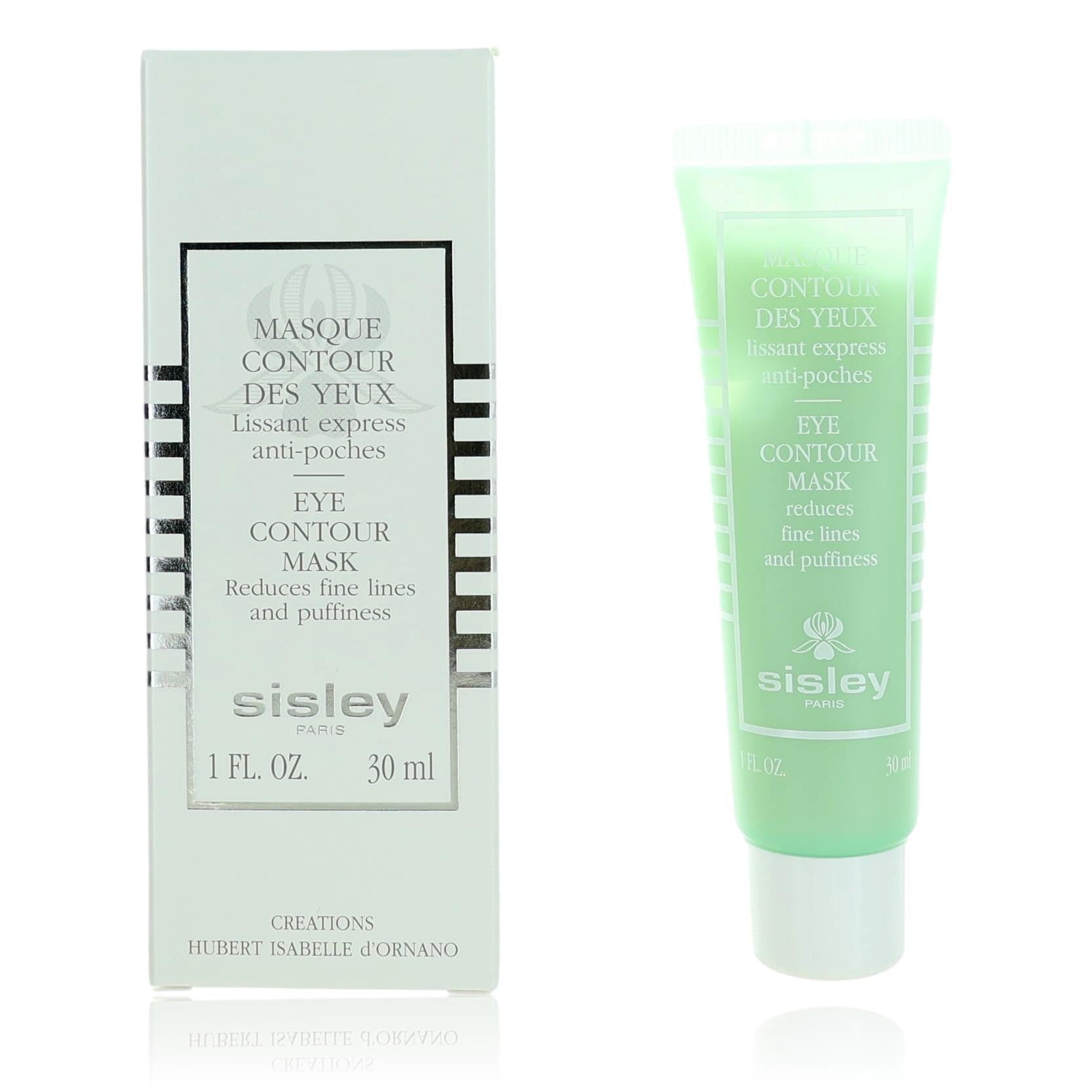 Sisley eye contour mask in box and green squeeze tube, 1 fl. oz
