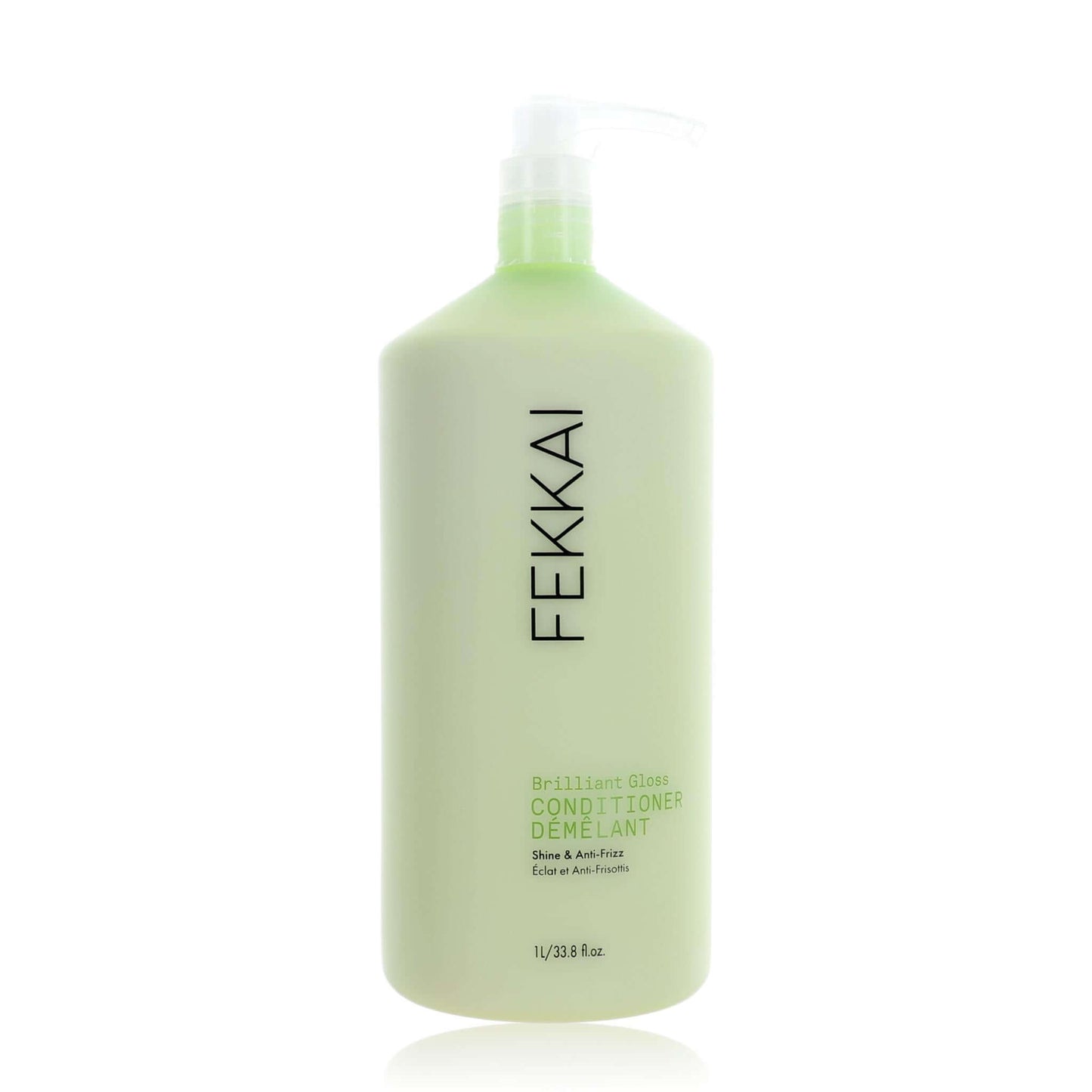 Fekkai Brilliant Gloss conditioner bottle, translucent light green, 1 liter