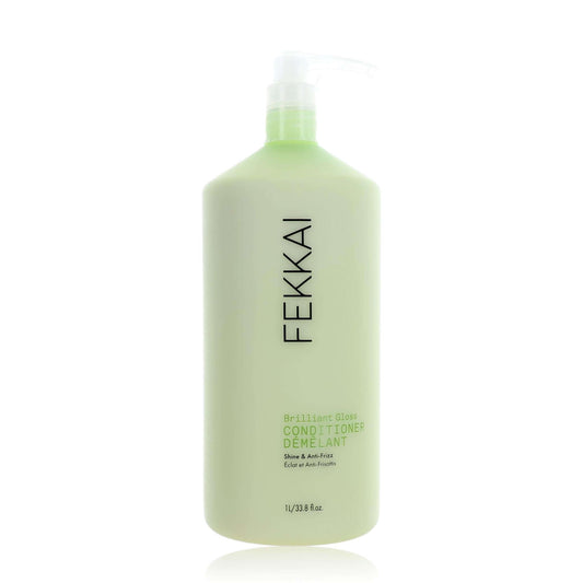 Fekkai Brilliant Gloss conditioner bottle, translucent light green, 1 liter