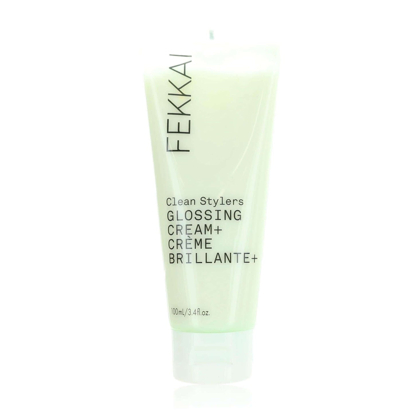 Fekkai Clean Stylers glossing cream tube, pale green squeeze bottle