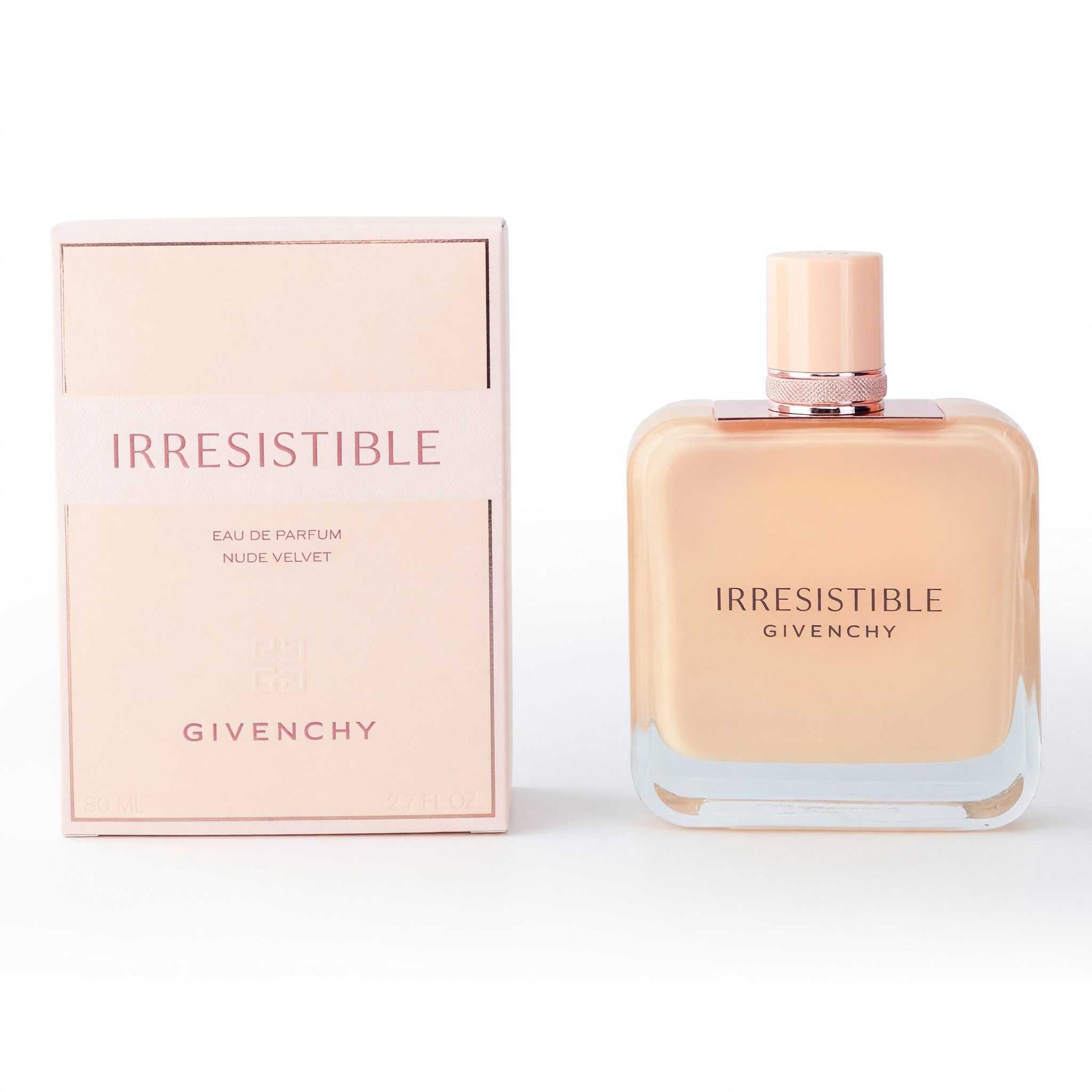 Givenchy Irresistible Nude Velvet eau de parfum spray bottle with matching box