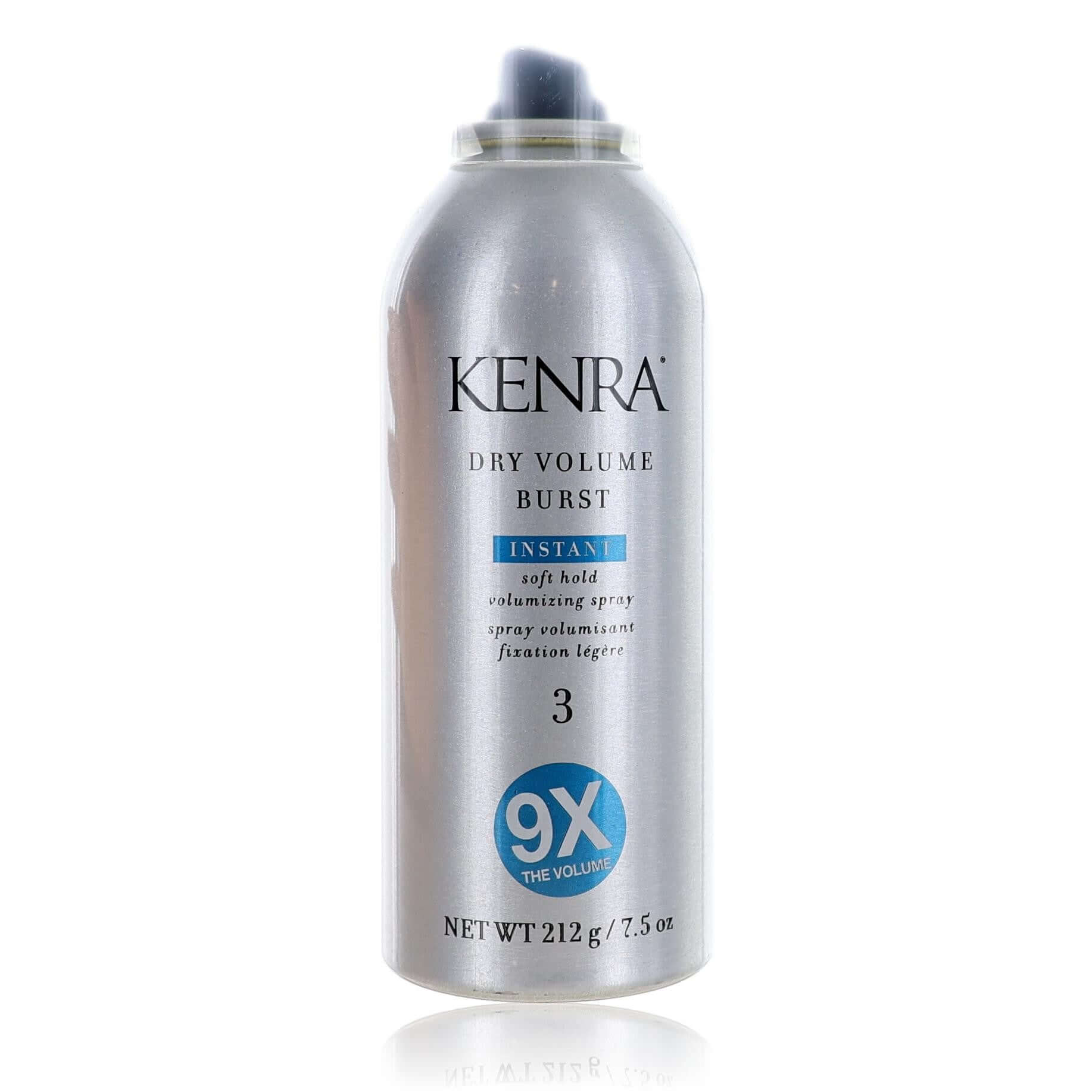 Kenra Dry Volume Burst 3 volumizing spray bottle, 7.5 oz, silver canister