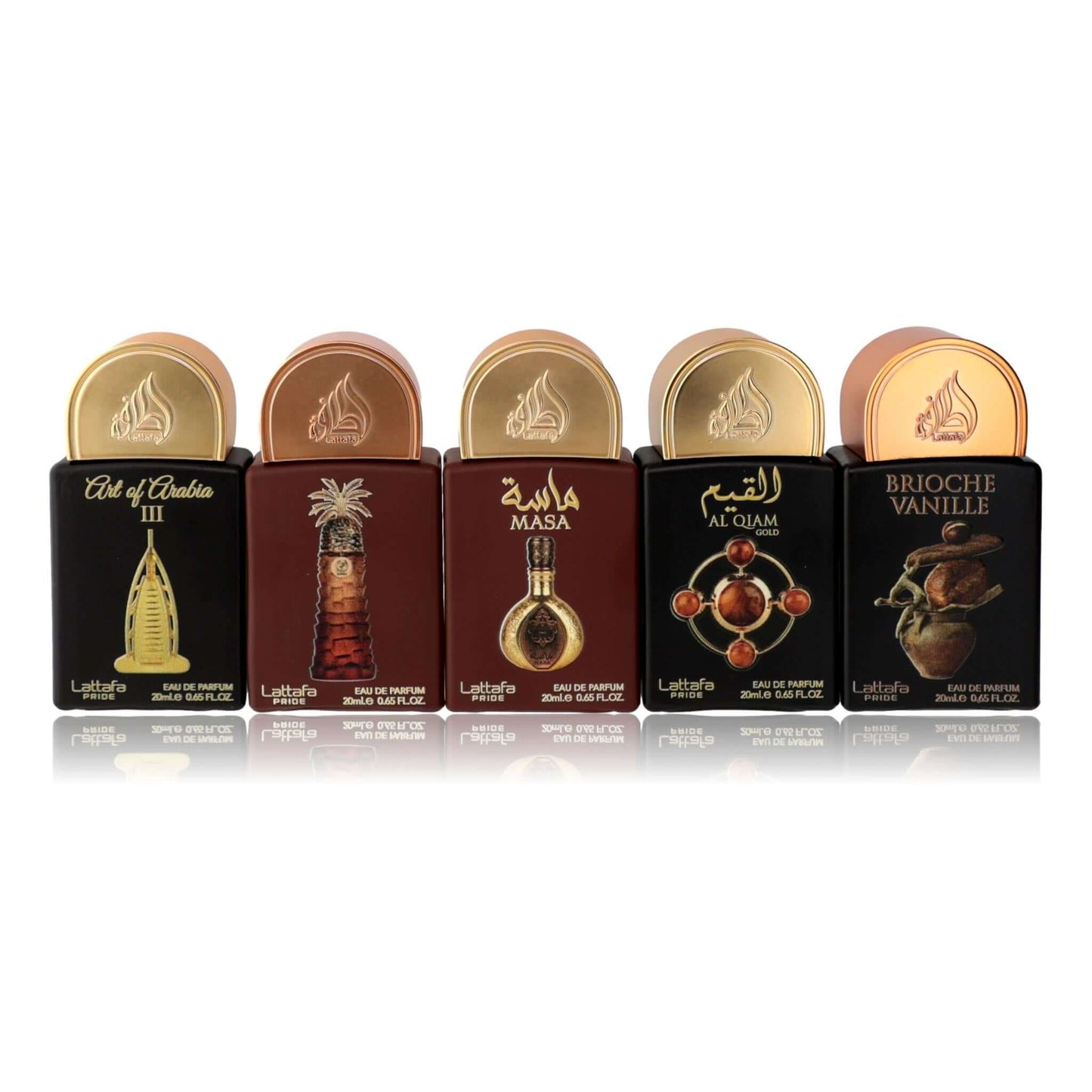 Lattafa Pride No.4 5-piece unisex perfume set, five boxed fragrances