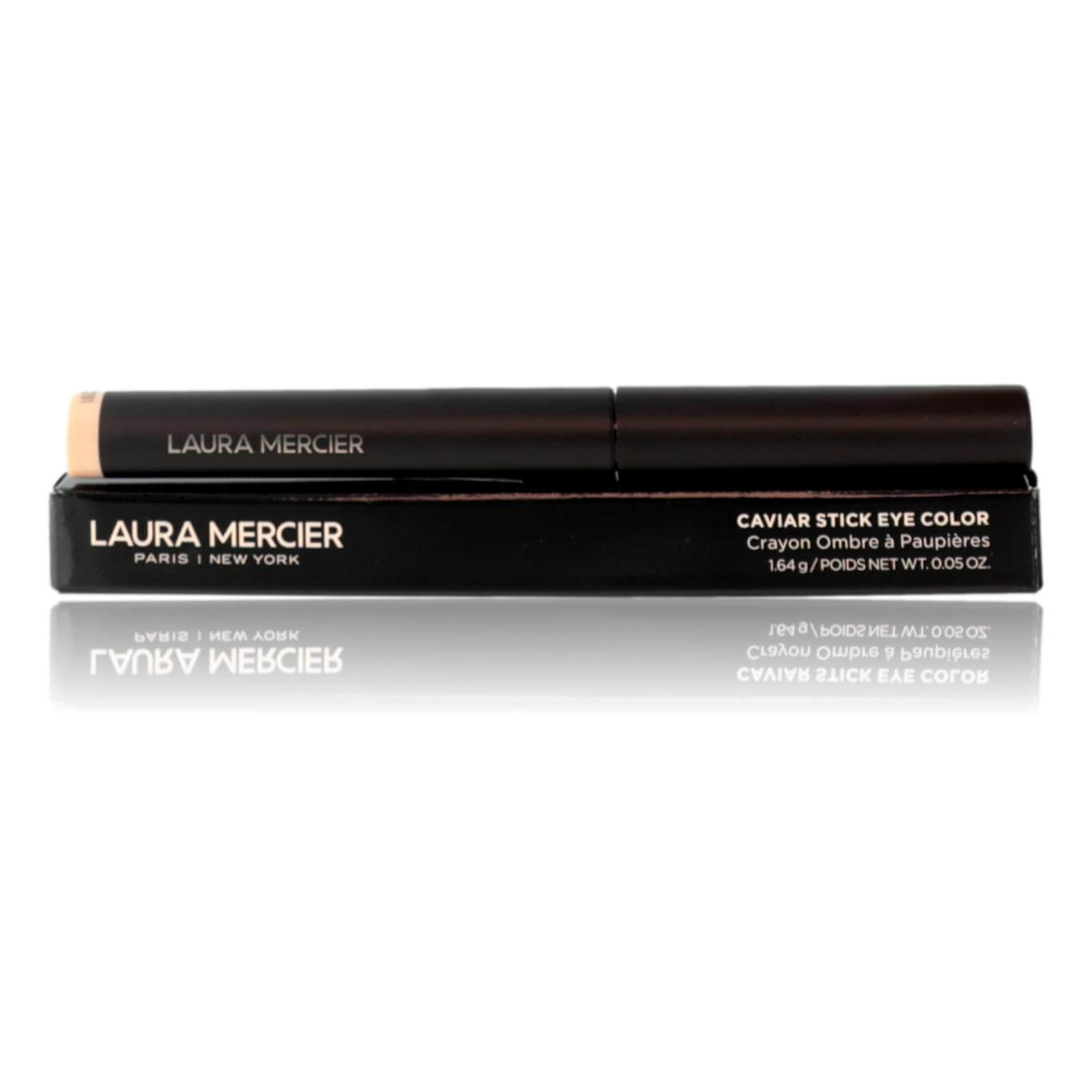 Laura Mercier caviar stick eye color: cylindrical eye shadow stick in dark tube
