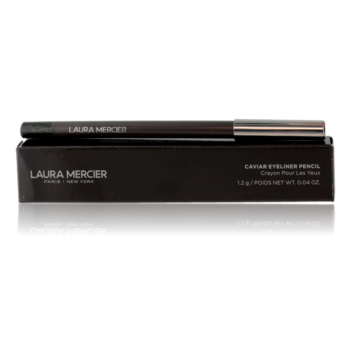 Laura Mercier Caviar eyeliner pencil in dark shade Tuxedo, retractable stick