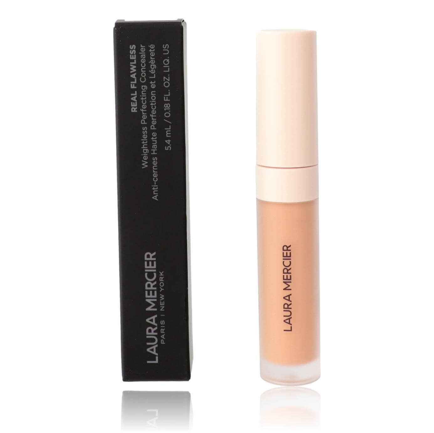 Weightless perfecting concealer tube with applicator, light beige shade