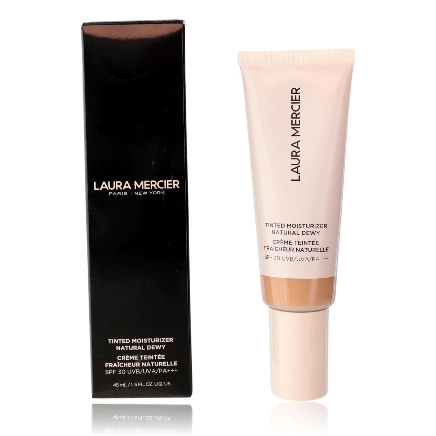 Tinted moisturizer tube with box, Natural Dewy, SPF 30, sand shade