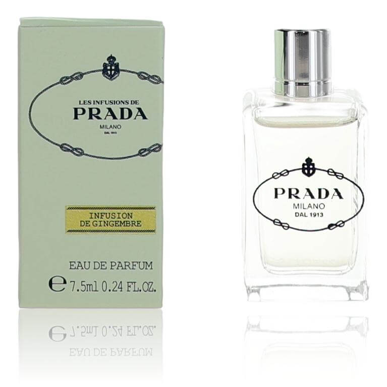 Prada Infusion de Gingembre eau de parfum spray bottle with matching box