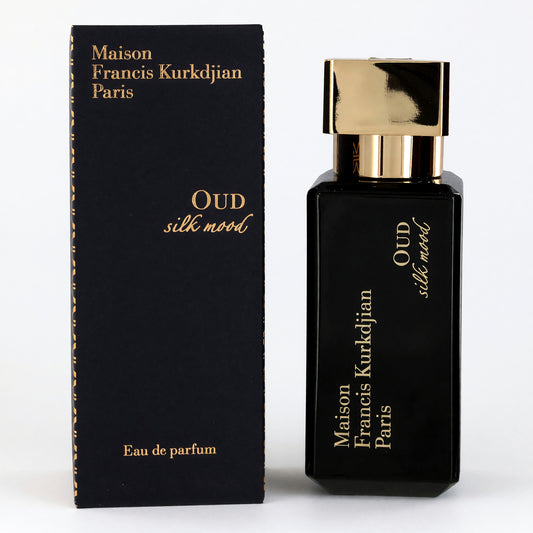 Maison Francis Kurkdjian OUD silk mood eau de parfum spray in black glass bottle, with box
