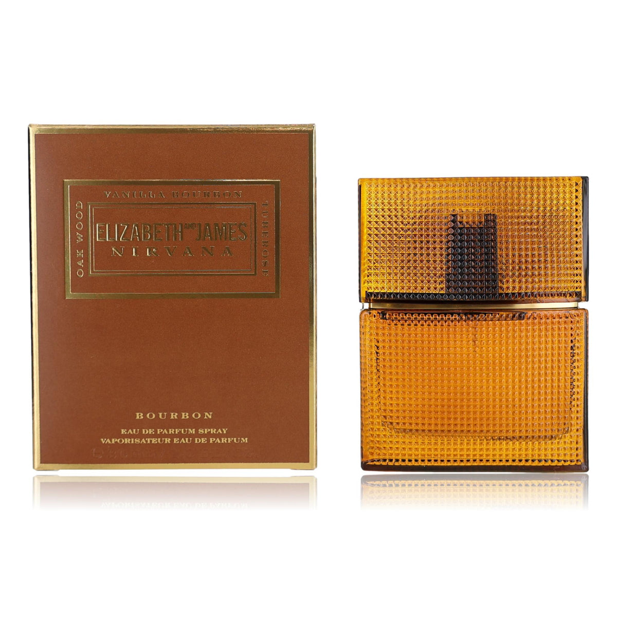 Elizabeth and James Nirvana Bourbon women's EDP spray bottle and box