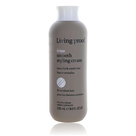 Living Proof smooth styling cream bottle, 8 fl oz