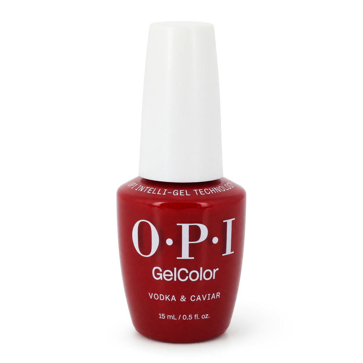 OPI GelColor gel nail polish bottle, red shade Vodka & Caviar, 0.5 fl oz