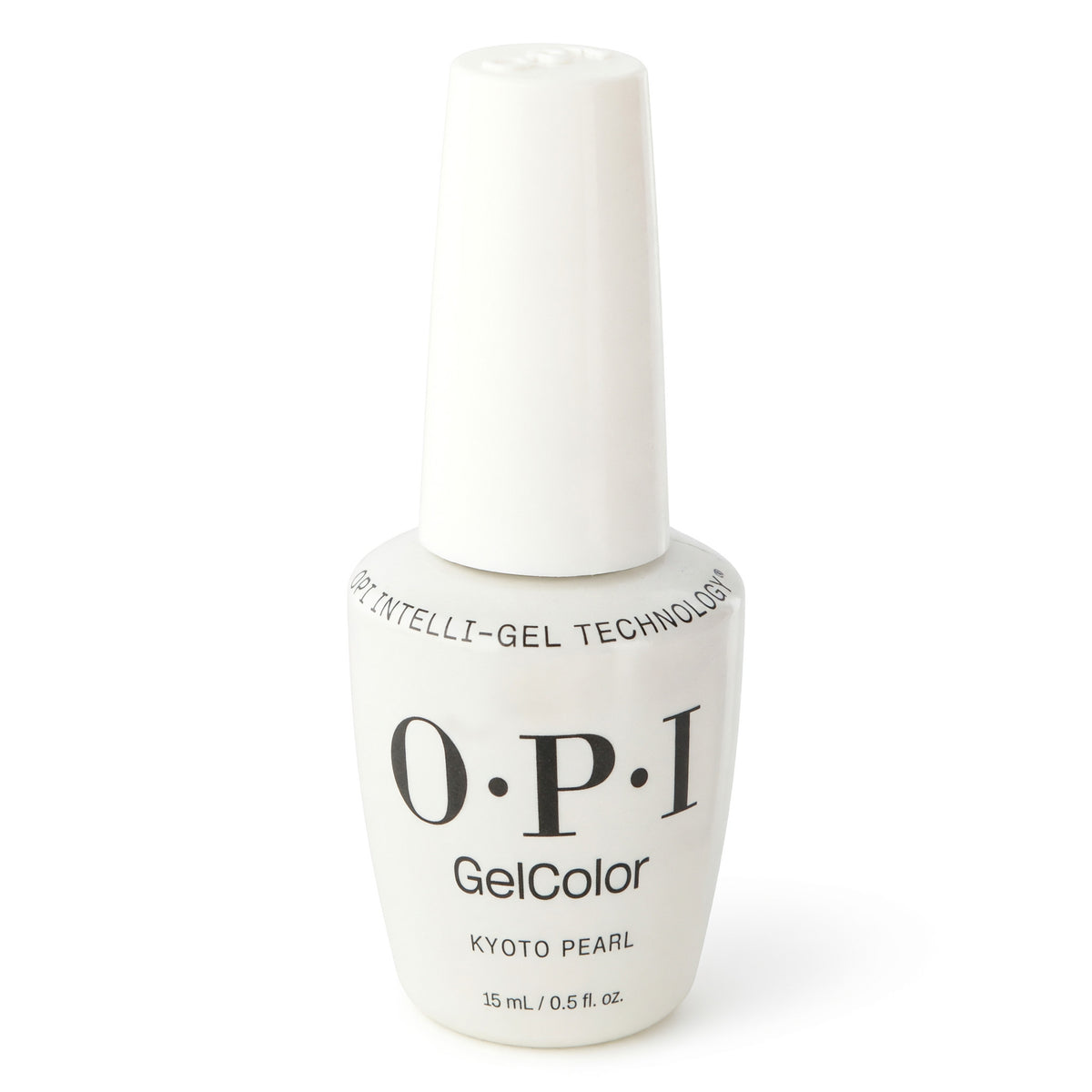 OPI GelColor gel nail polish bottle, Kyoto Pearl pearly nude-white