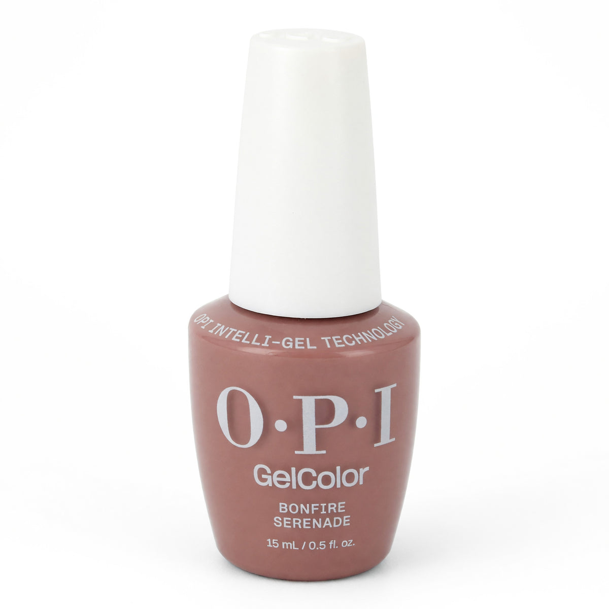 OPI GelColor gel nail polish bottle in brown nude, 0.5 fl oz