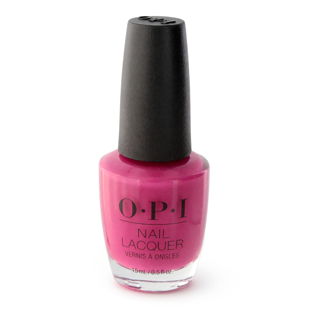 OPI Nail Lacquer bottle with pink nail polish, 0.5 oz