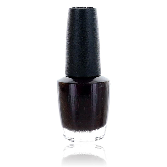 OPI nail lacquer bottle in dark cherry red