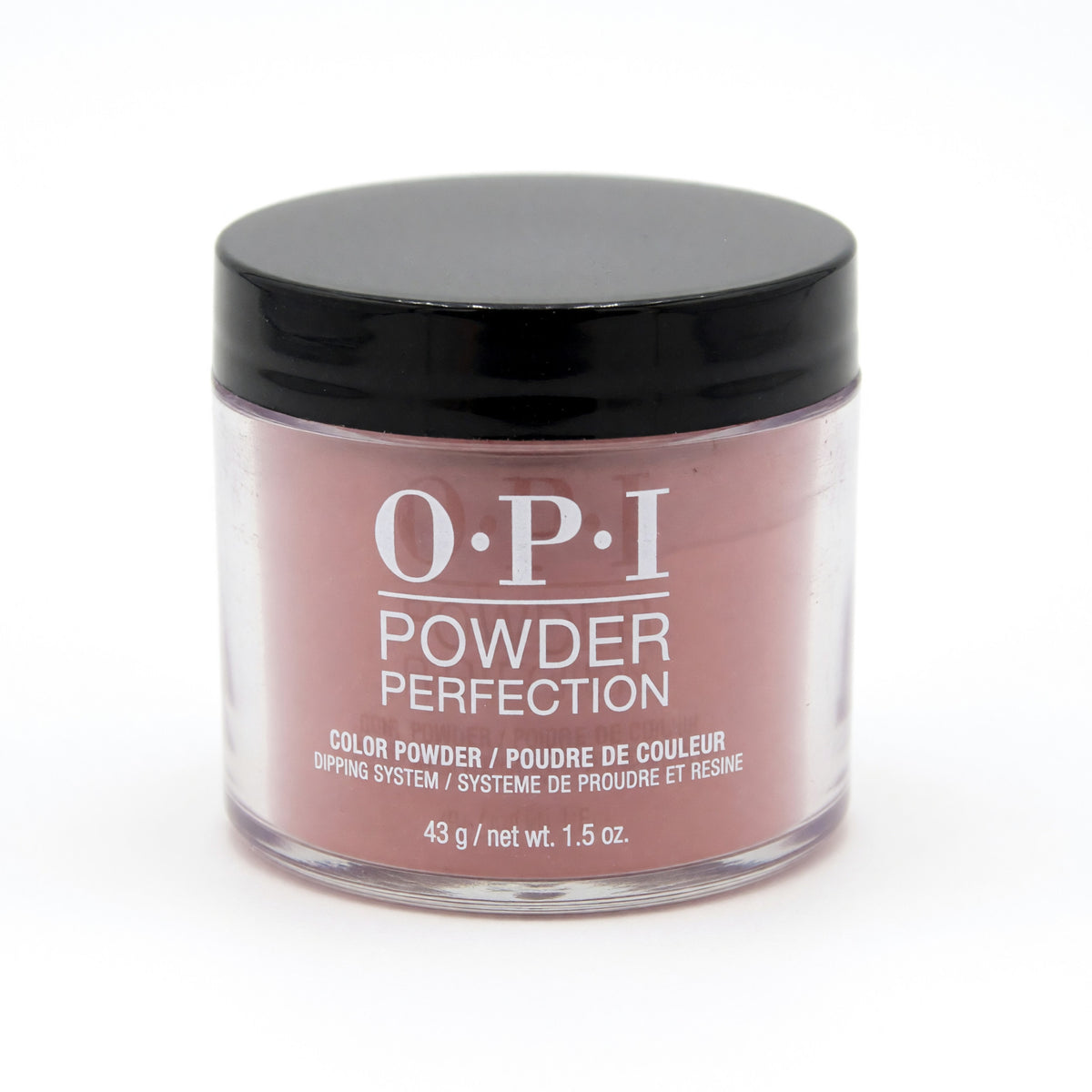 OPI Powder Perfection color dip powder jar, pink-beige tone, 1.5 oz