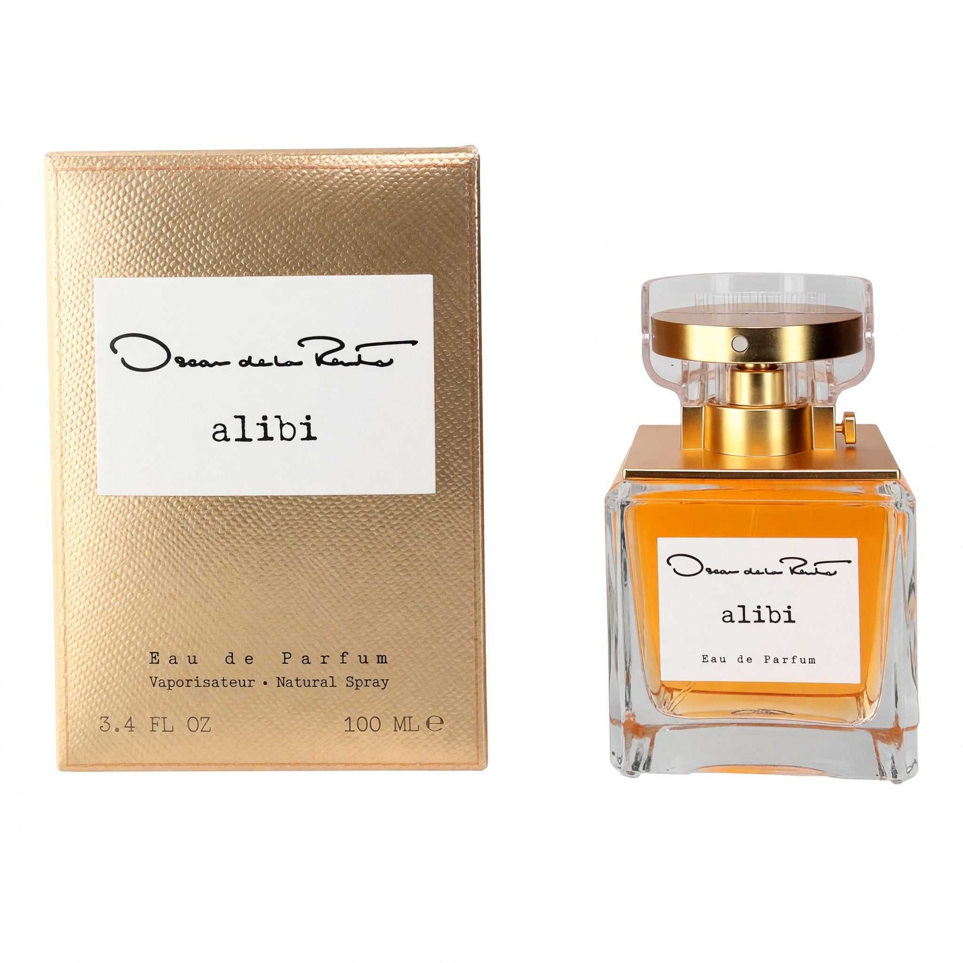 Alibi by Oscar de la Renta eau de parfum spray bottle with box, 3.4 oz