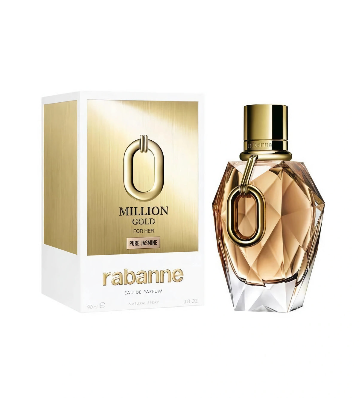 Million Gold for Her Pure Jasmine by Paco Rabanne, 3 oz Eau De Parfum Spray for Women