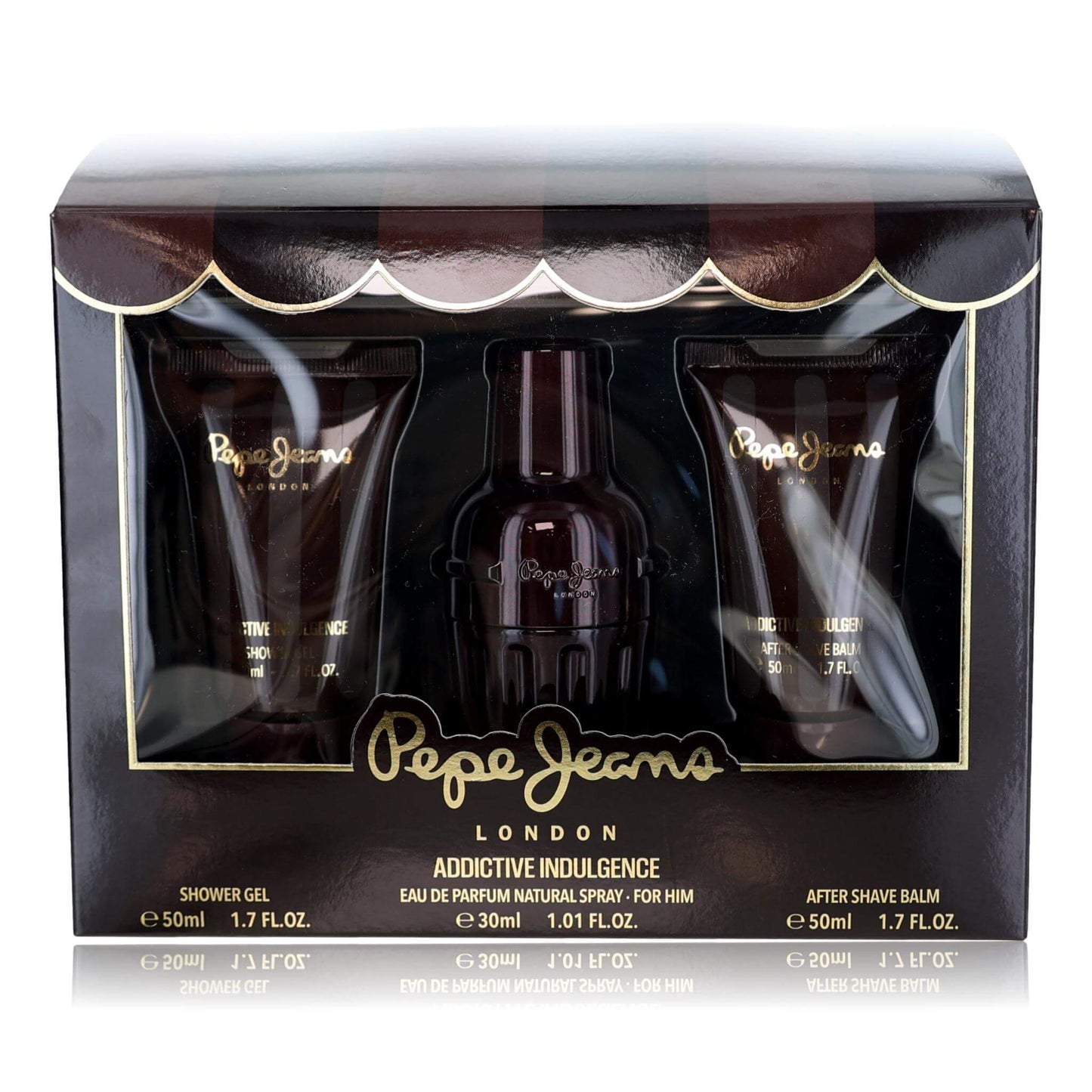 Pepe Jeans Addictive Indulgence men's 3-piece gift set in box with bottles