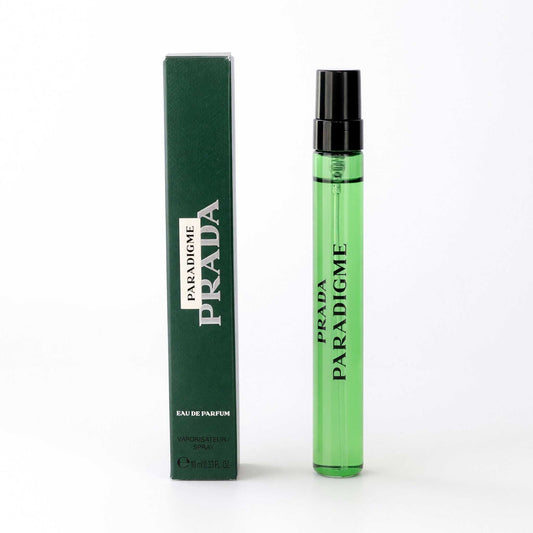 Prada Paradigme men's EDP spray with green glass vial and matching box