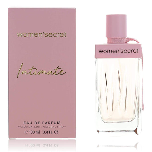 Women'secret Intimate eau de parfum spray bottle with pink cap and pink label
