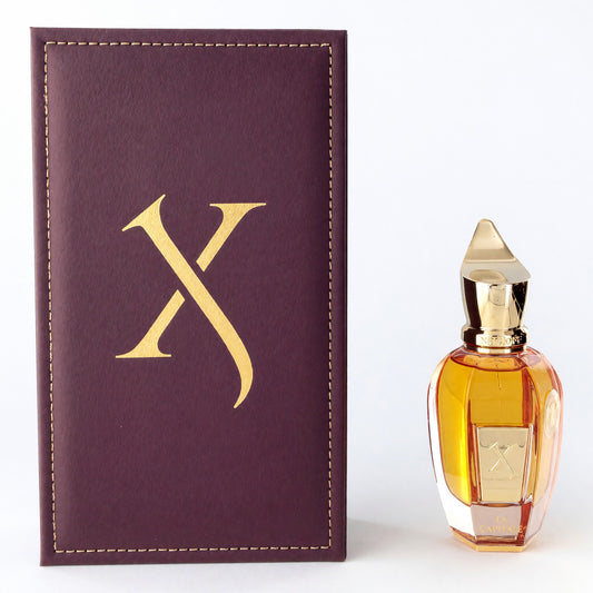 Unisex parfum spray bottle with maroon presentation box and gold logo