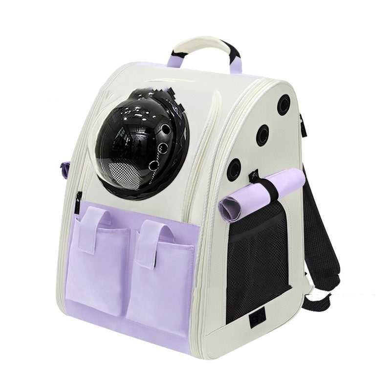 Backpack For Going Out Backpack Foldable Space Capsule Cute Pet