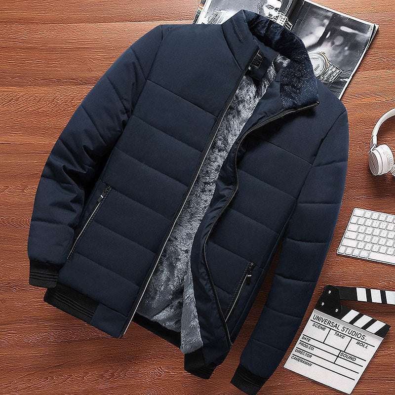 Men's Loose Cotton-Padded Coat Middle-aged And Elderly Loose Cotton-pad | Ectron Online