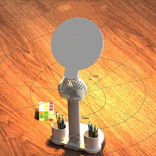 LED Clock Table Lamp