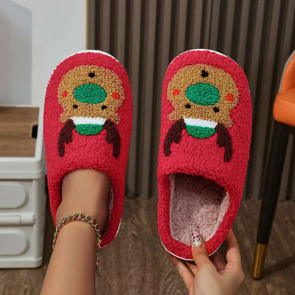 Christmas Home Slippers – Soft Bottom, Warm & Quiet Comfort Christmas Home Slippers Indoor Soft Bott | Ectron Online