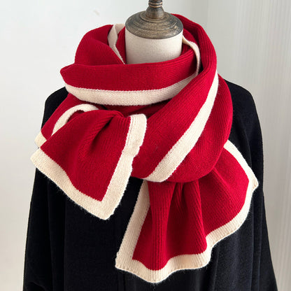 Color Matching Scarf Knitted Wool Scarf Color Matching Scarf Knitted Wool Scarf | Ectron Online