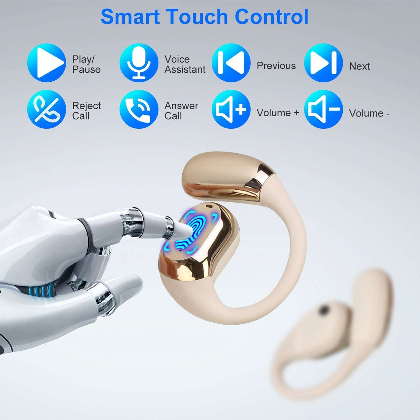 Open-Ear Bluetooth 5.4 Sport Earbuds | 300H Standby & LED Display 1 Set Wireless V5.4 Open Ear Earbuds Wit | Ectron Online